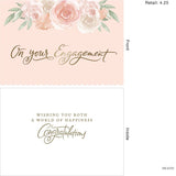 Gold Engagement Greeting Card