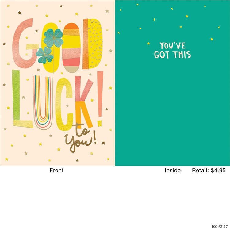 Colorful Good Luck Greeting Card