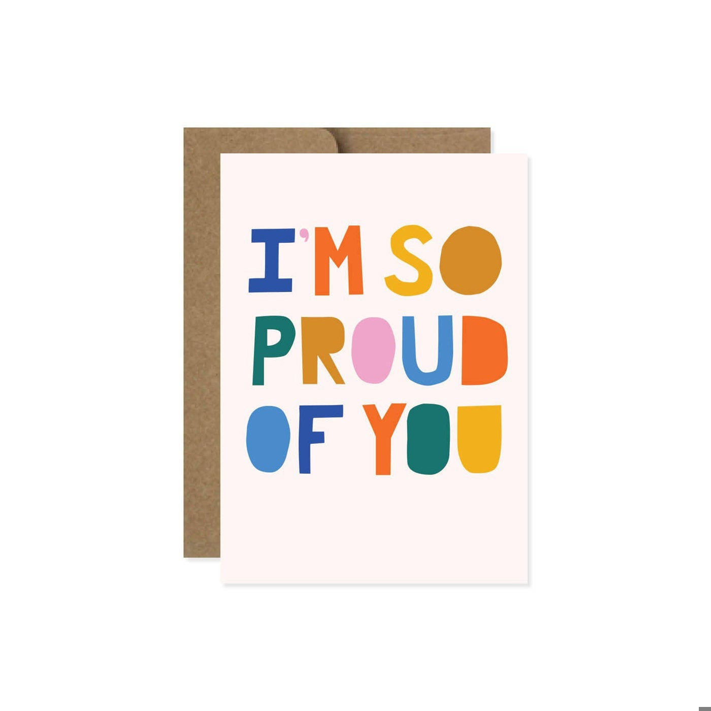 Proud of You Cut Paper Greeting Card