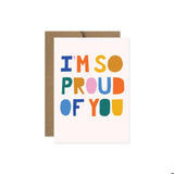 Proud of You Cut Paper Greeting Card