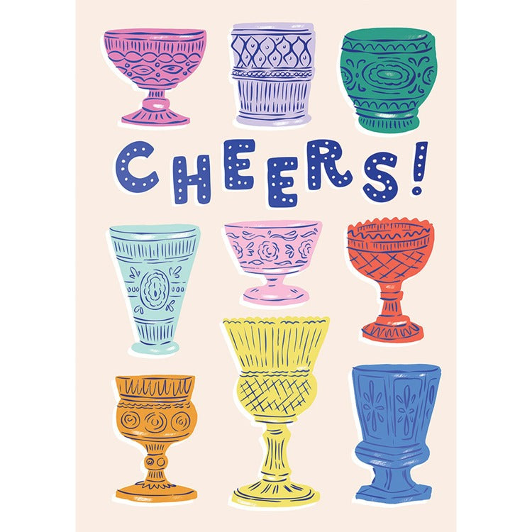 Cups of Cheers Greeting Card
