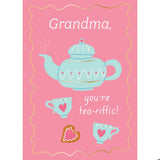 Tea-riffic Grandma Greeting Card