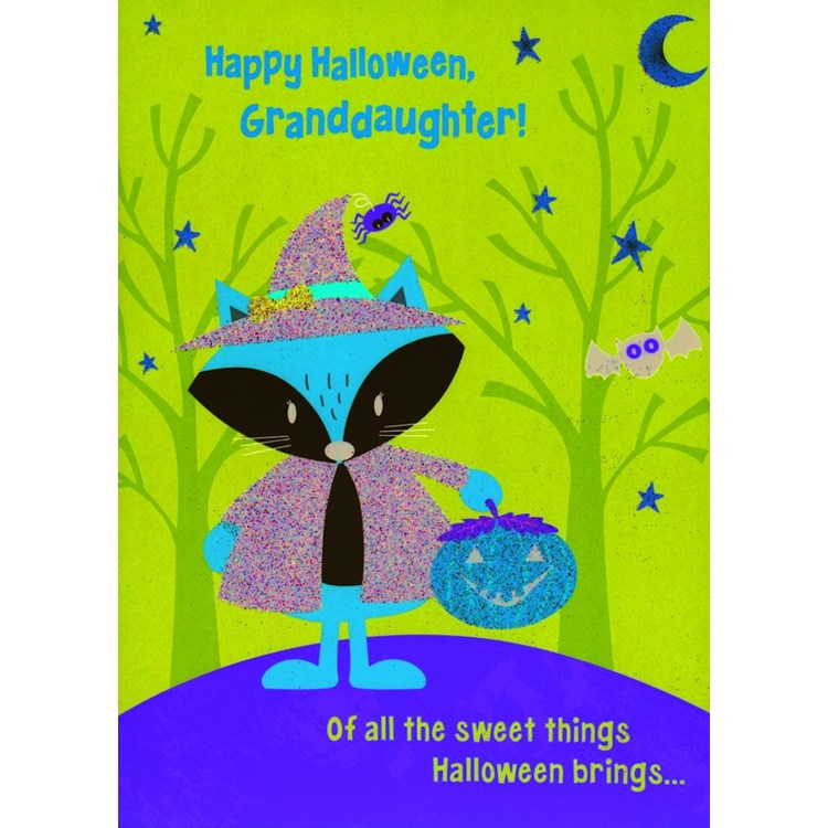 Sweet Halloween Fox Greeting Card