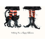 Bad Witches in Boots Greeting Card