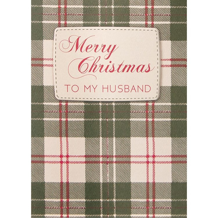 Tartan Plaid Husband Greeting Card
