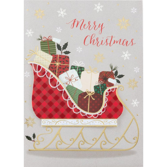 Santa's Sleigh Greeting Card