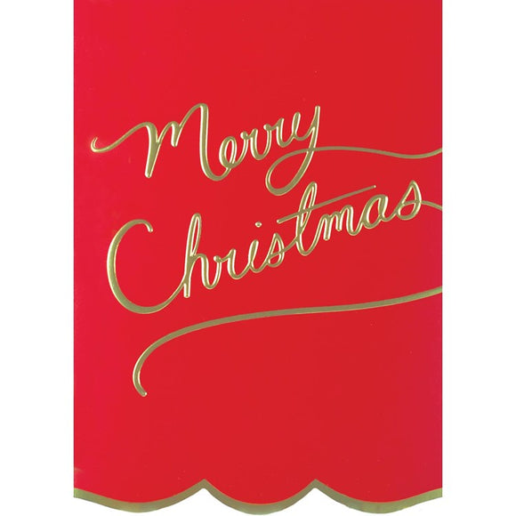Merry Christmas Script Greeting Card