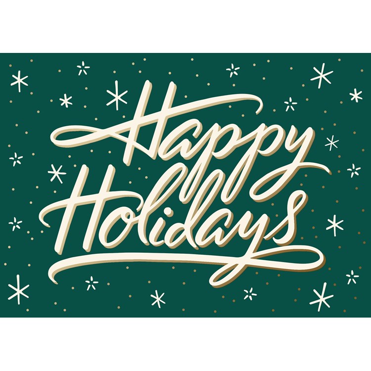 Lit Up Happy Holidays Greeting Card