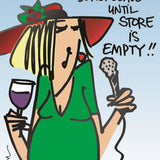 Attention Christmas Shoppers Greeting Card