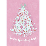 Pink Vintage Tree Greeting Card