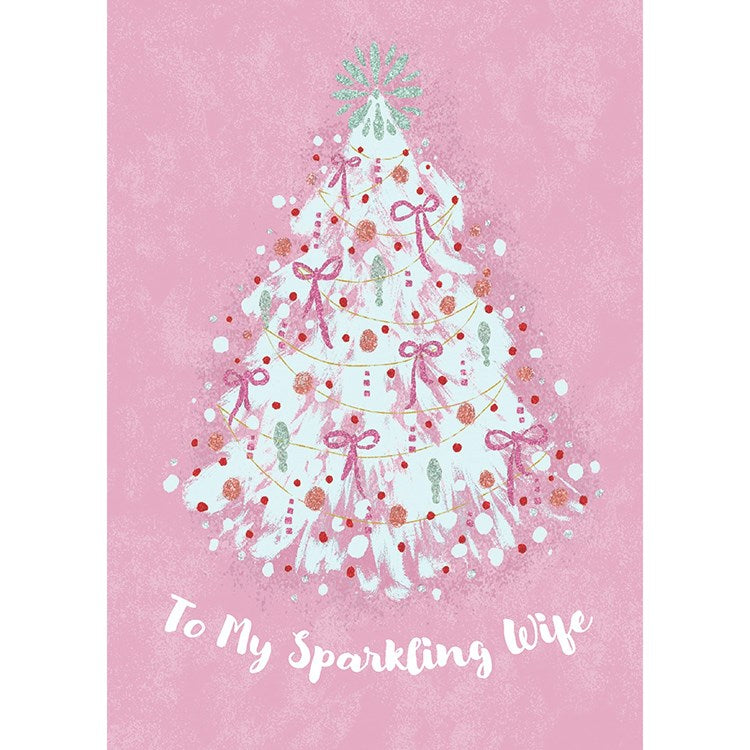 Pink Vintage Tree Greeting Card