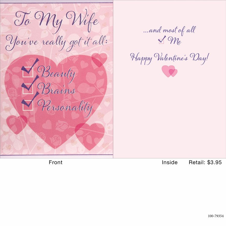 Wife You've Really Got It All Greeting Card