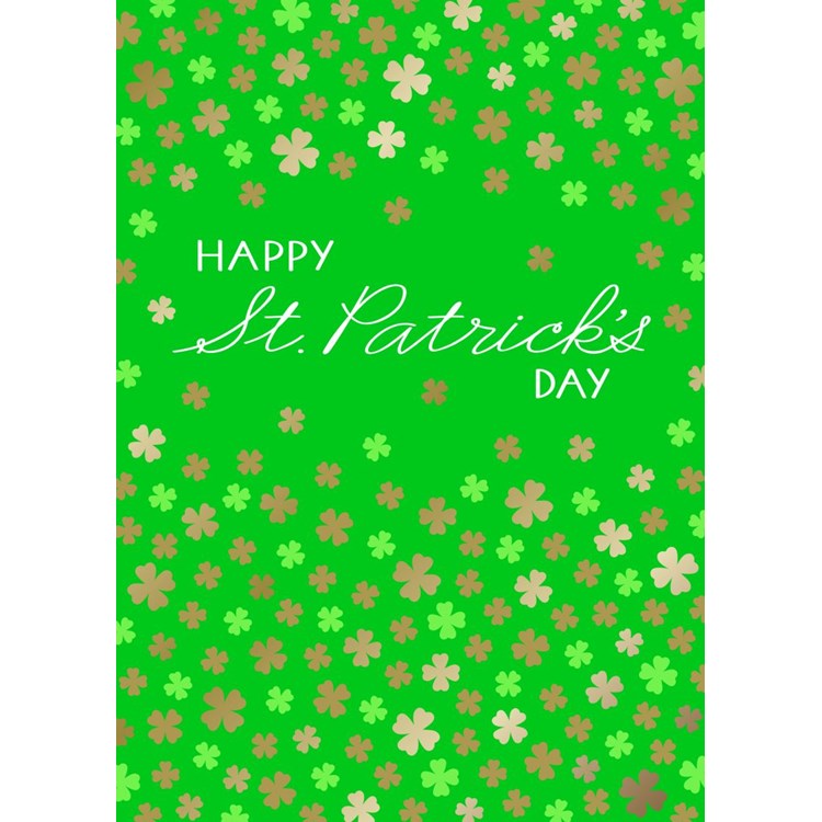 Shamrock Sparkle Greeting Card