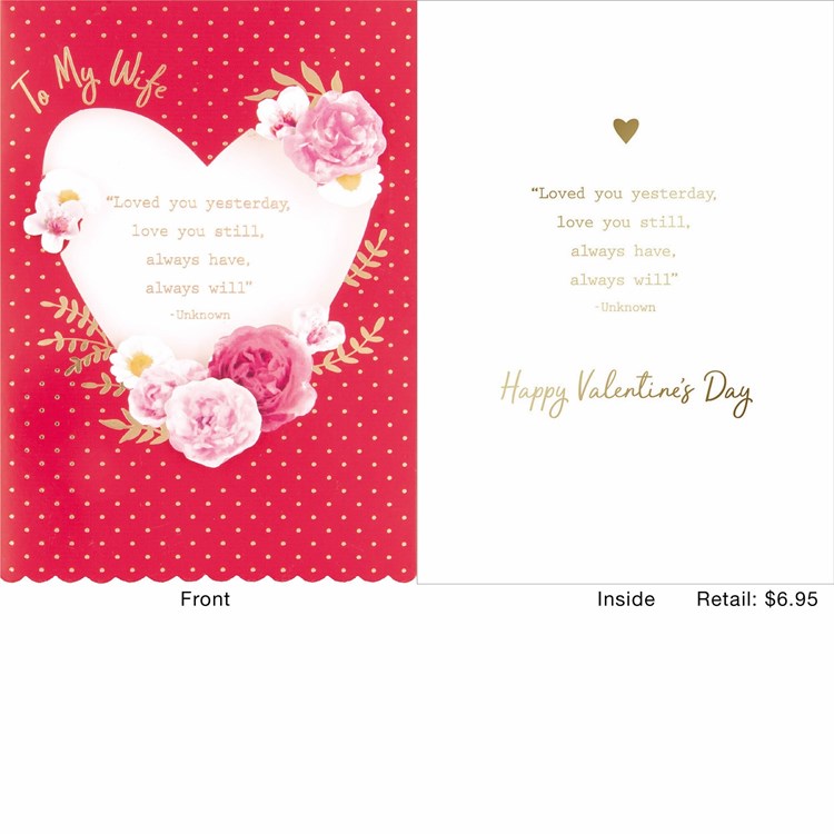 Texted Heart on Swiss Dots Greeting Card