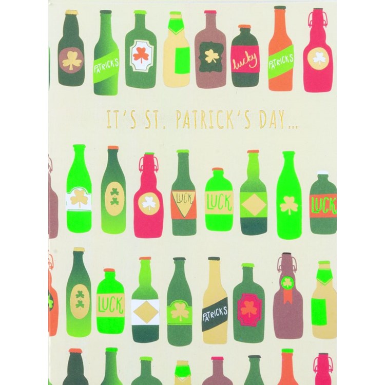 Colorful Bottles Greeting Card