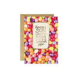 Jellybeans With Lettering Greeting Card