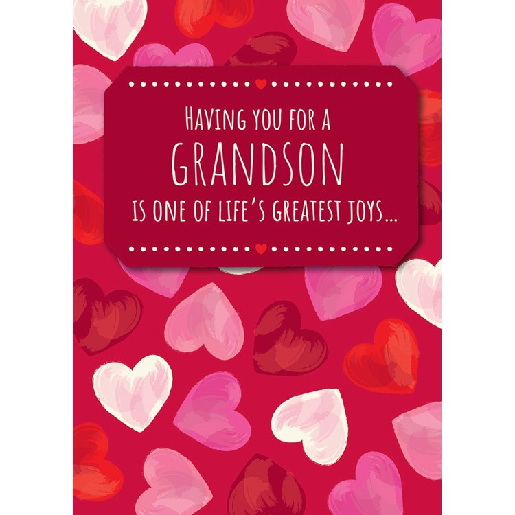 Stamped Hearts Greeting Card