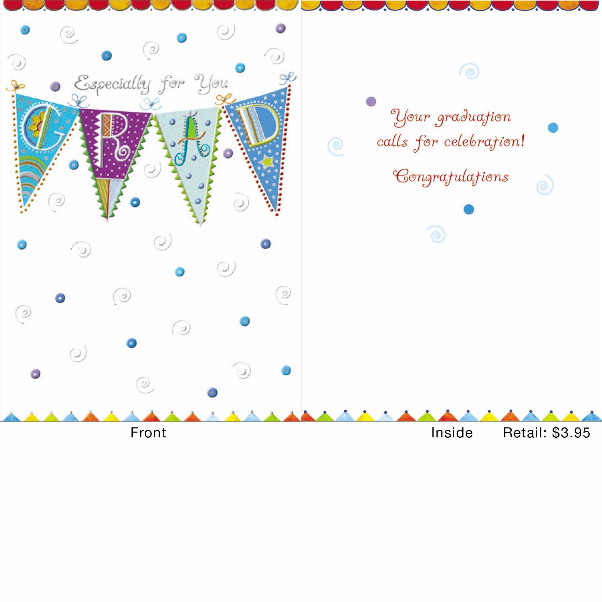 Grad Flags Greeting Card