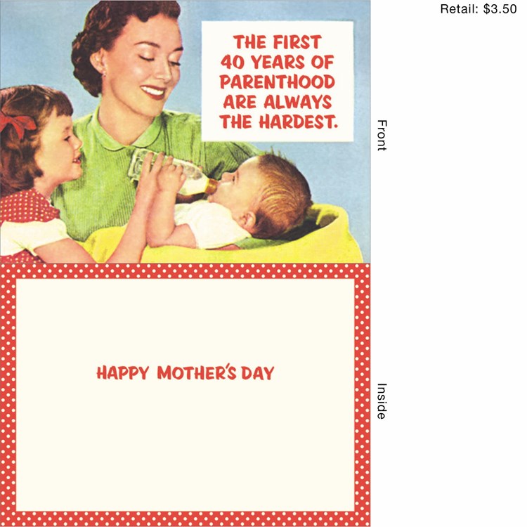 First 40 Years of Parenthood Greeting Card