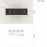 Radiating Graduation Greeting Card