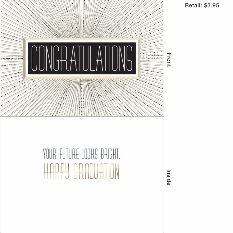 Radiating Graduation Greeting Card