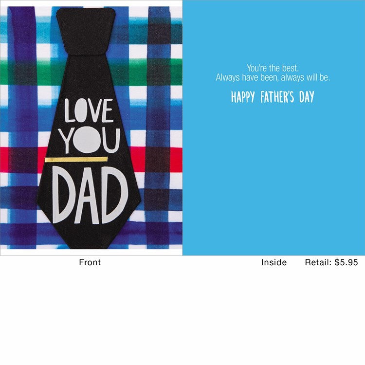 Love You Dad Tie Greeting Card
