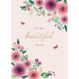 Gradient Blooms Greeting Card