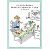 Look Awesome Treat Yourself Greeting Card