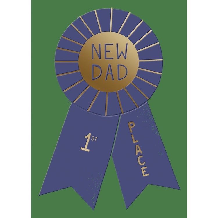 New Dad RibbonGreeting Card