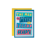 Man Myth Legend Grandpa Greeting Card