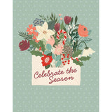 Envelope of Seasonal Flowers Greeting Card
