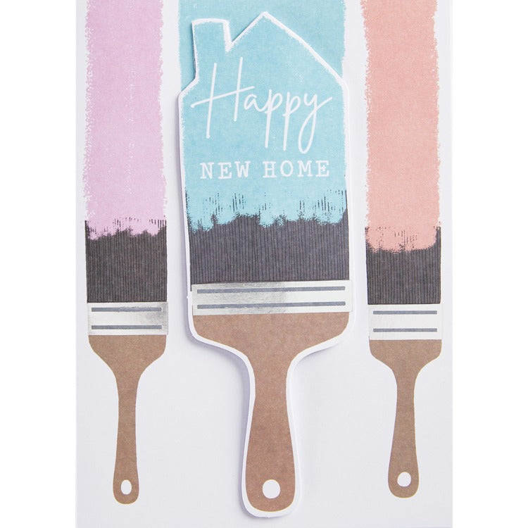 New Home Paintbrushes Greeting Card