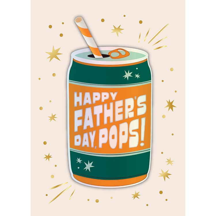 Father's Day Pops Can Greeting Card