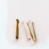 Stainless Steel Ice Tongs | Gold Finish