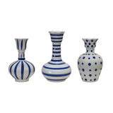 Hand-Painted Stoneware Vase | 3 Styles