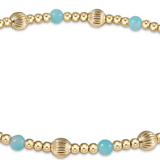 Dignity Sincerity Pattern 4mm Bead Bracelet - Amazonite