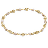 Dignity Sincerity Pattern 4mm Bead Bracelet- Riverstone