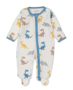 Dino Party Footie with Zip