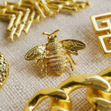 Bee Artisan Belt Buckle Metallic Gold Finish