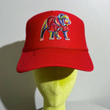 Red Embroidered Patch Dawg Trucker Hat