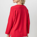 Easy Dropped Shoulder V-Neck