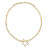 egirl Classic Gold 2mm Bead Bracelet- Star Gold Charm