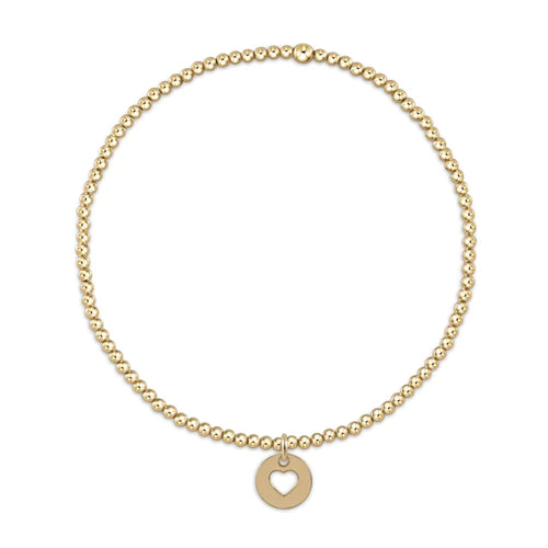 egirl Classic Gold 2mm Bracelet Love Small