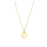 egirl 14" Necklace Gold- Guardian Angel Small Gold Disc