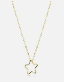 egirl 14" Necklace Gold- Star Gold Charm