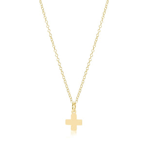 egirl 14" Signature Cross Small Gold Charm