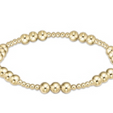 enewton Extends- Classic Joy Pattern 5mm Bead Bracelet- Gold