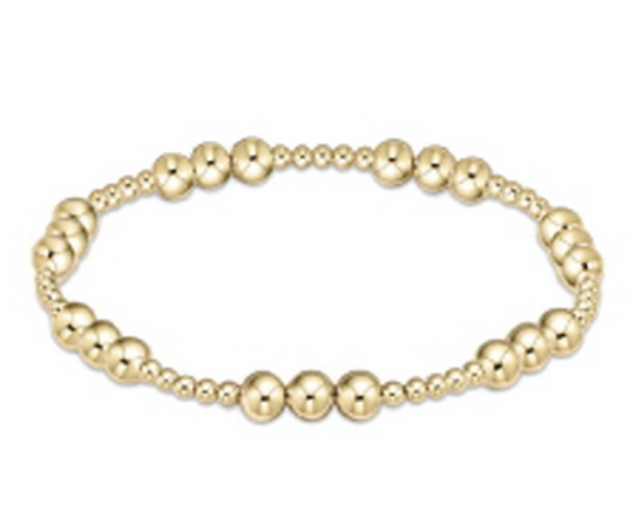 enewton Extends- Classic Joy Pattern 5mm Bead Bracelet- Gold