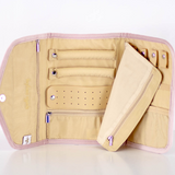 Quilted Jewelry Clutch Light Pink 9.25x6.5