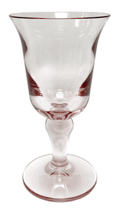 Acrylic Flared Water Glass- Lt Rose